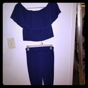 2 piece blue set
